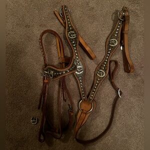 Bridle and breastplate set